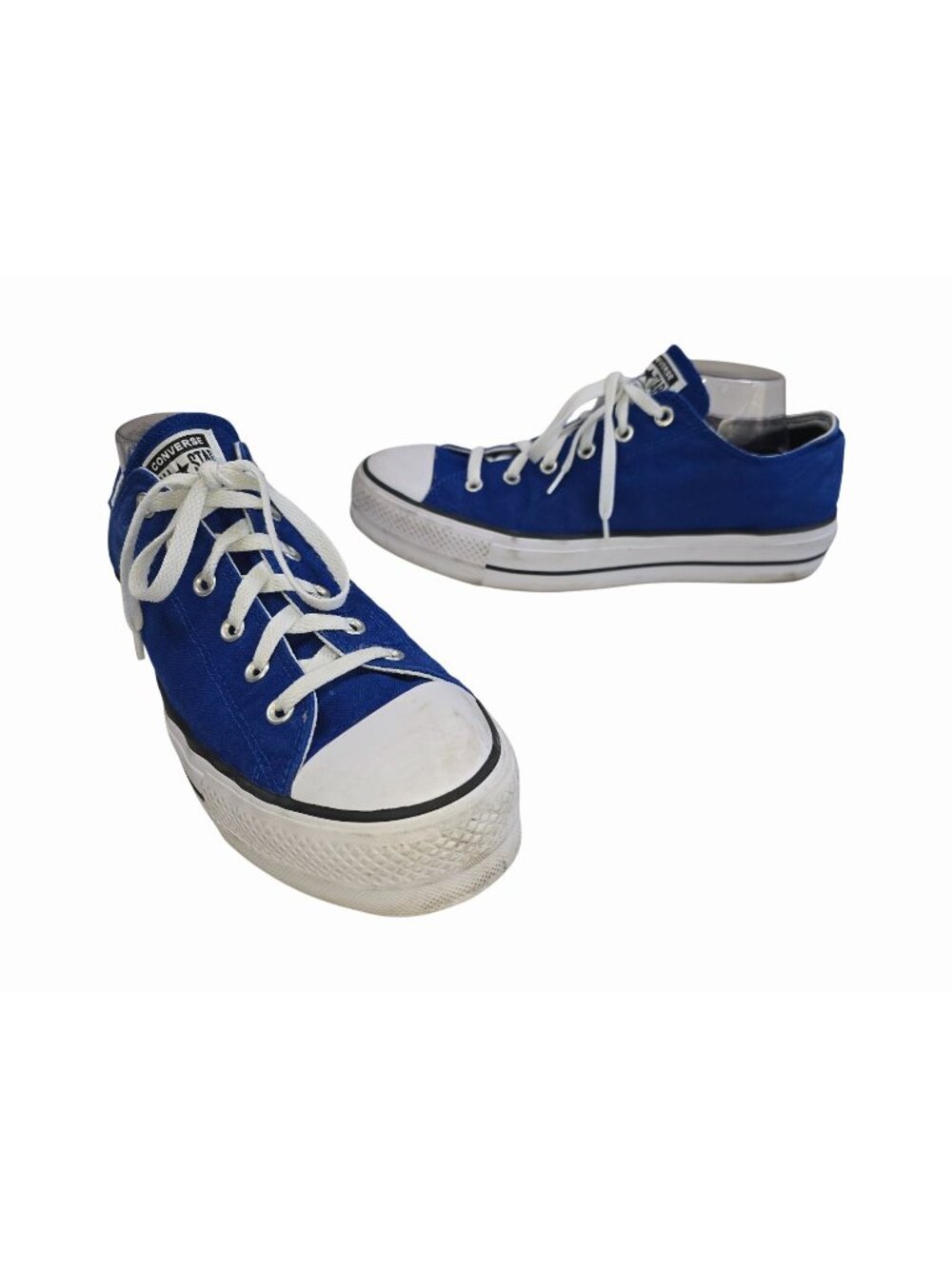 Converse All Star Low Top Sneakers Mens Size 12 Blue Canvas Lace-Up Casual Shoes